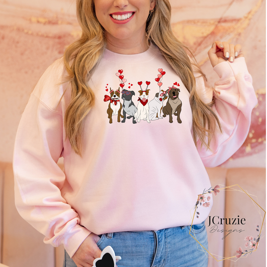 Pitbull Valentine Sweater